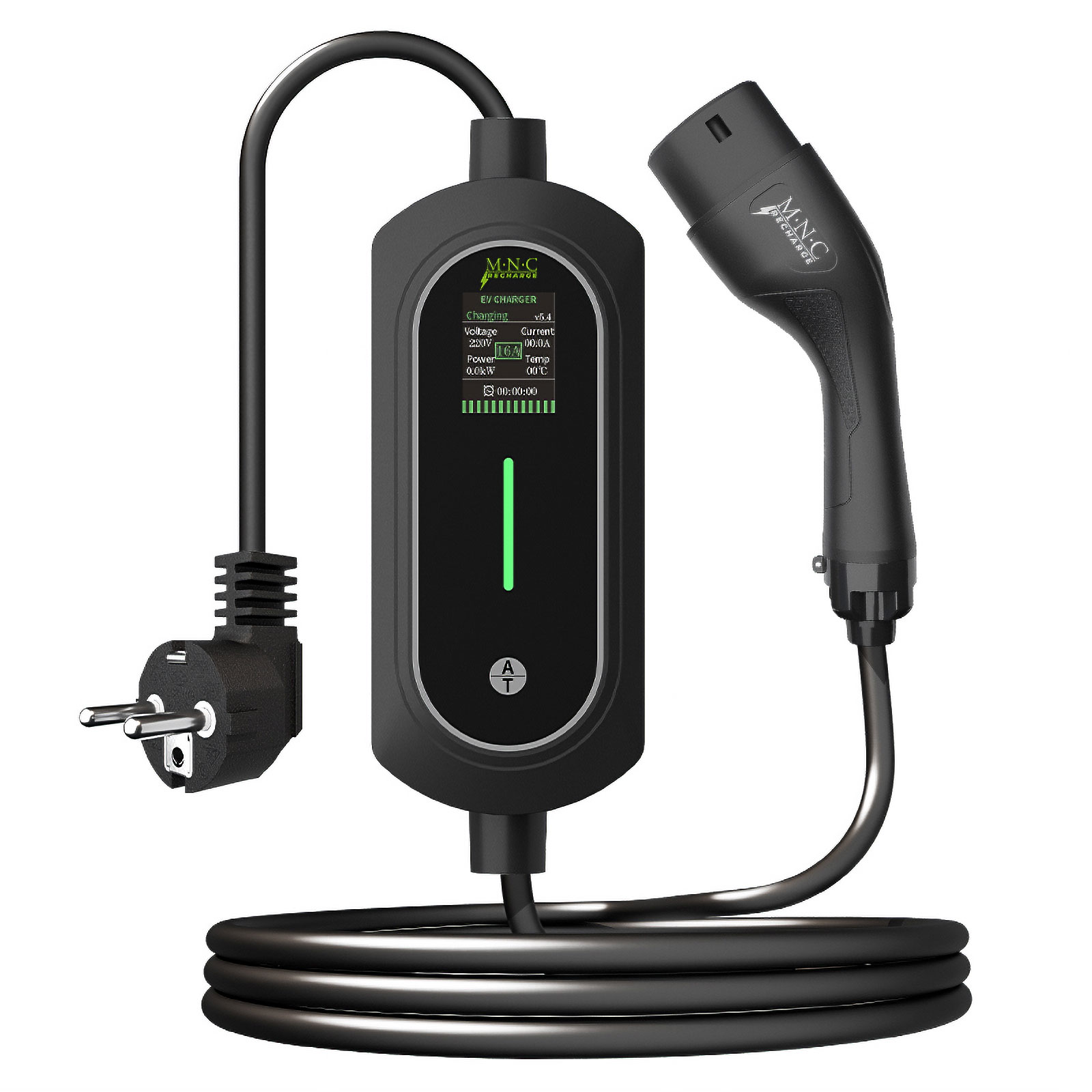 Elektromos autó töltőállomás táskával - EVSE Type2 - 5 m - max. 3,5 kW - 1 x 16A - 110-240V AC