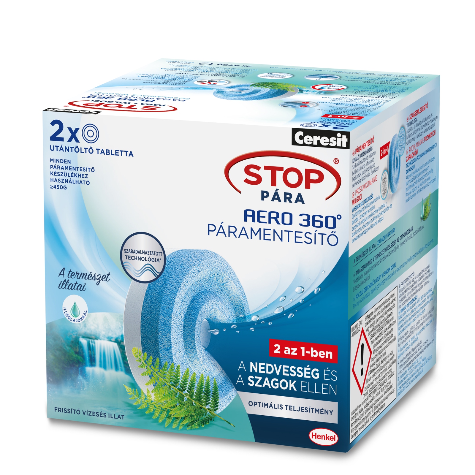 Stop Pára utántöltő tabletta - 'Frissítő vízesés' - 2 x 450 g